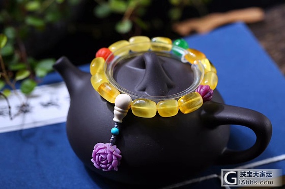 蜜蜡单圈手链，美物不久留_珠串琥珀蜜蜡