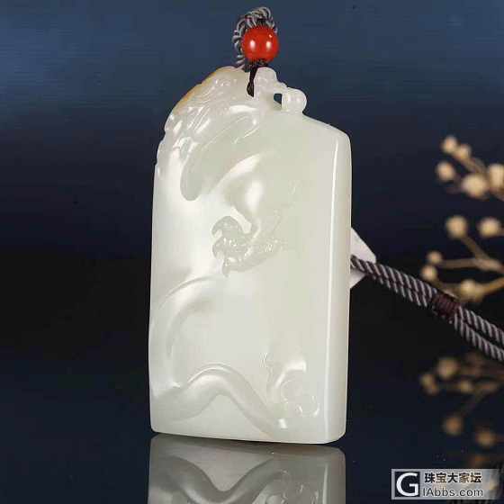 【爱玉玉铺】省级大师夏嘉锴老师作品 龙行天下_和田玉挂件