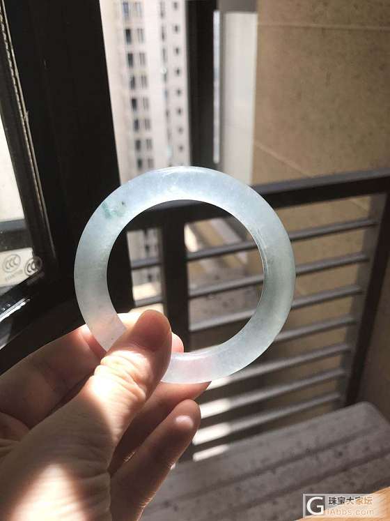 转个小圈口的冰晴胖圆条_翡翠
