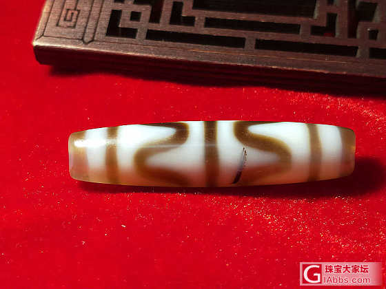 虎牙天珠50.3/11.6mm，消灾辟邪，保平安；_天珠