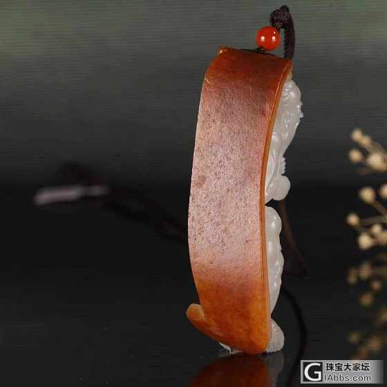 【爱玉玉铺】中国玉雕艺术大师 张克山老师作品：灵猴献寿_把玩件和田玉