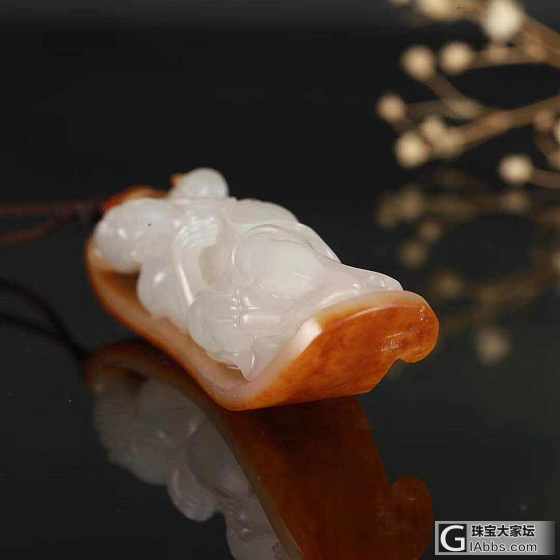 【爱玉玉铺】中国玉雕艺术大师 张克山老师作品：灵猴献寿_把玩件和田玉
