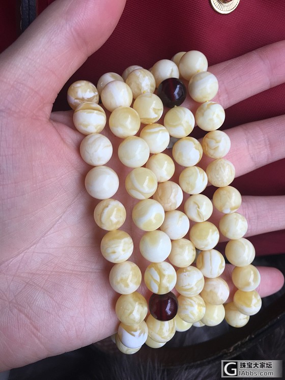 入了串白花_珠串琥珀蜜蜡