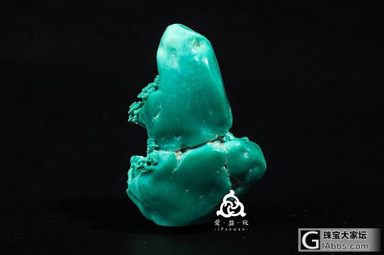 原矿绿松石，仙风道骨_摆件松石