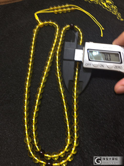 琥珀净水级佛链_珠串琥珀