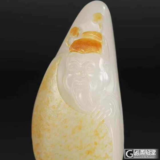 【爱玉玉铺】中国玉雕艺术大师 张克山老师作品 财神_和田玉挂件