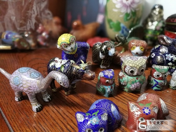 搜集了好多景泰蓝小动物，秀一把_景泰蓝