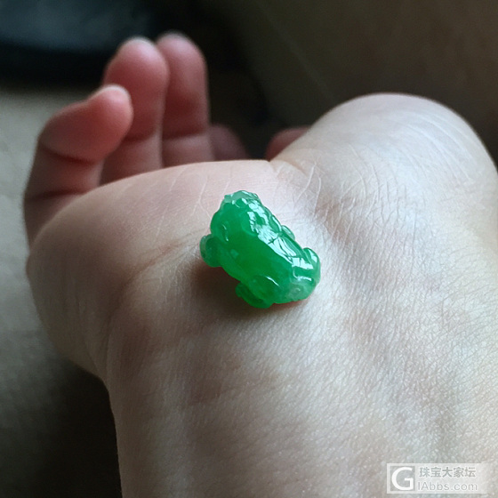 可爱的小貔貅，超级喜欢，爱不释手呀_翡翠