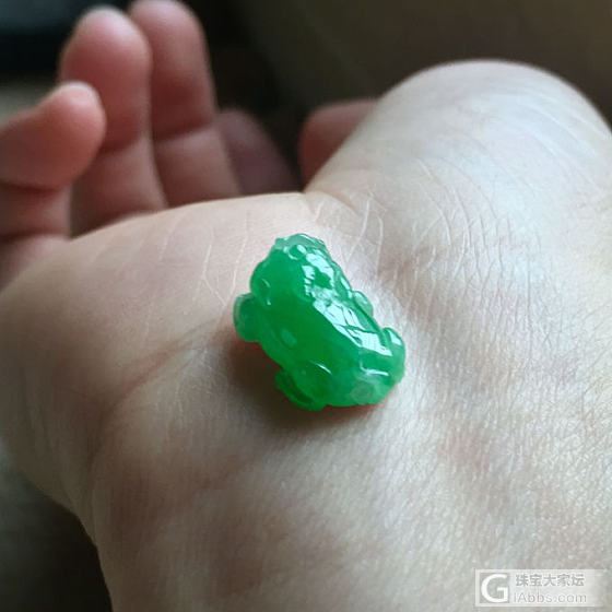 可爱的小貔貅，超级喜欢，爱不释手呀_翡翠
