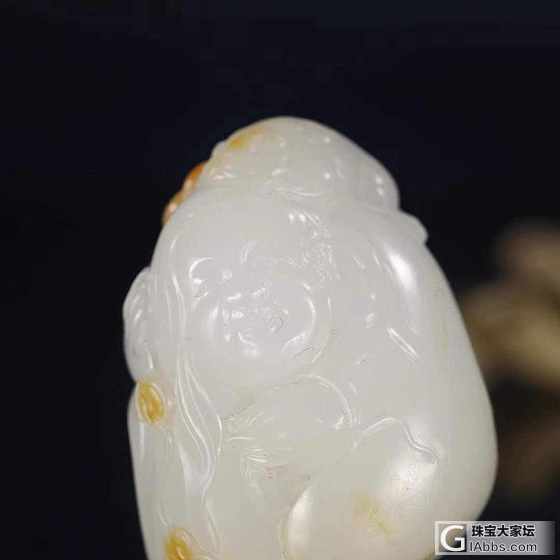 【爱玉玉铺】名家大师作品 福到眼前_和田玉挂件