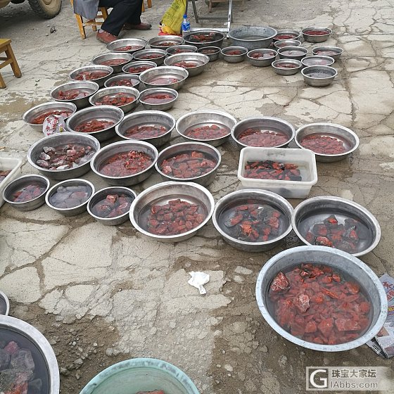 每周六去赶早市，淘原石，看动态。_集散地南红