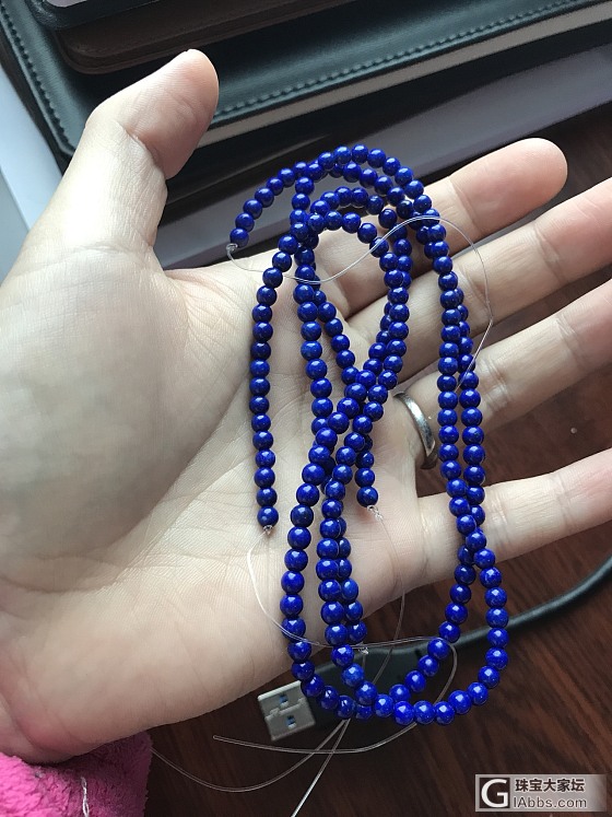 刚到的青金，让我深深明白一个道理，货得看_珠串青金石