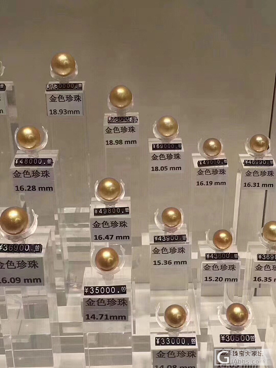 逛了下商场 金珍珠的价格望而却步_海水珍珠