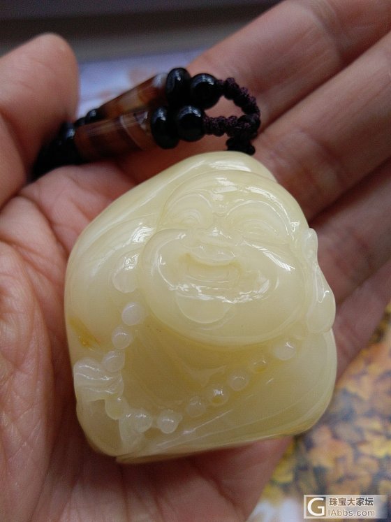 欣赏，蜜蜡，弥勒佛，俏皮设计_雕刻琥珀蜜蜡