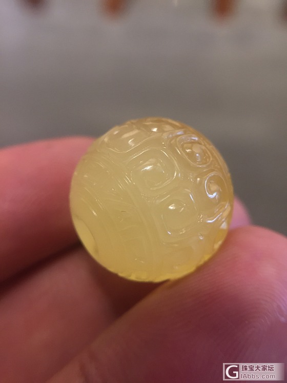 最近手工做的回纹珠，分享下过程图和心得_打磨琥珀蜜蜡