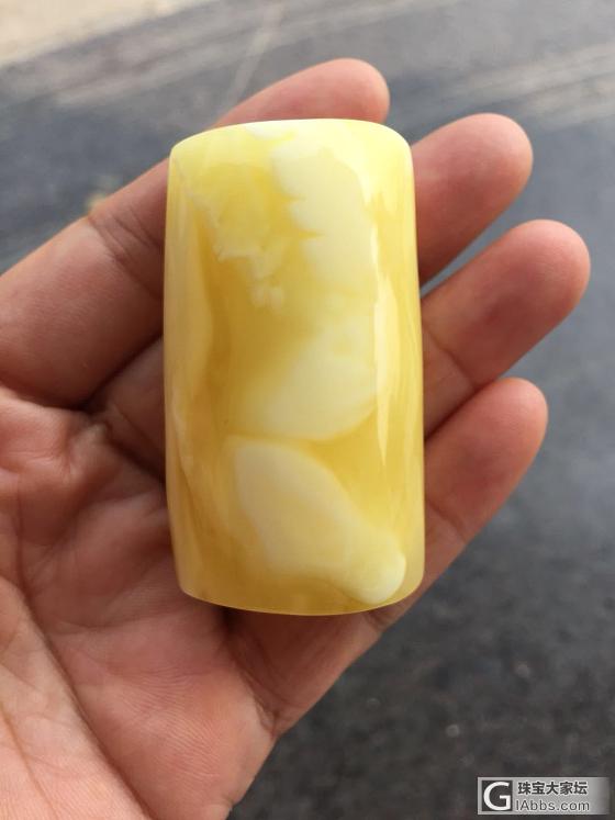 来一款白菜的方牌白花腊！_牌子挂件蜜蜡