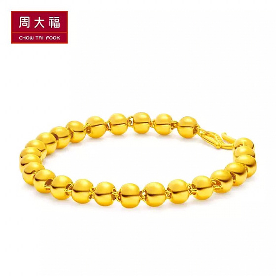 求教手围15.3厘米，周大福圆珠手链F164008，应该选哪个尺寸的？_手链金