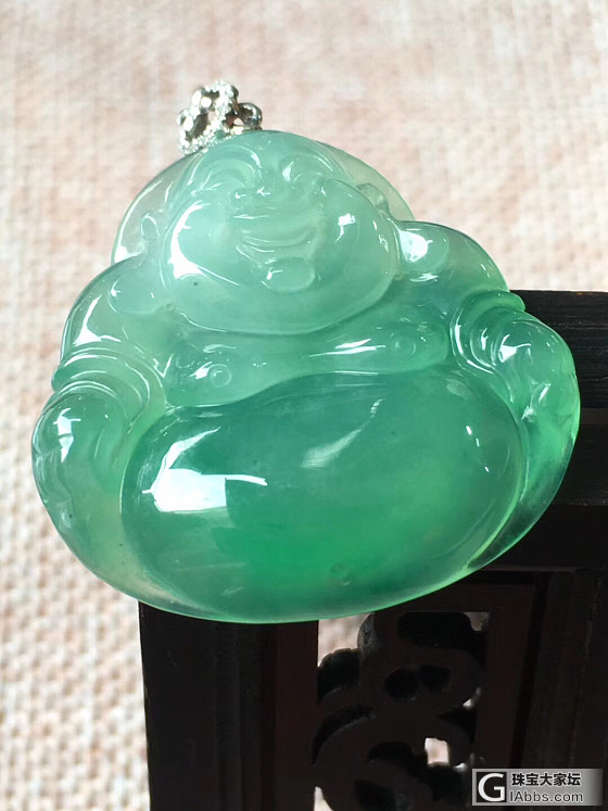 翡翠佛公_挂件翡翠