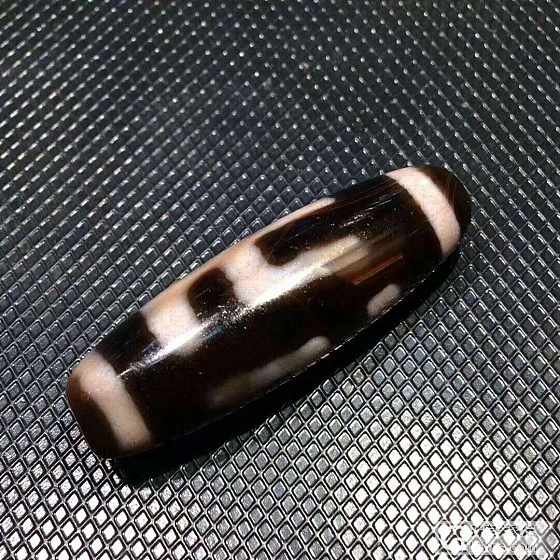 朱砂万字天珠，11.5/36mm，_天珠