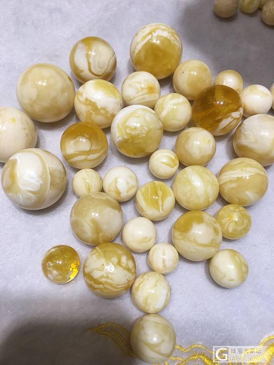 俄料白花珠子，有喜欢的不_配件琥珀蜜蜡