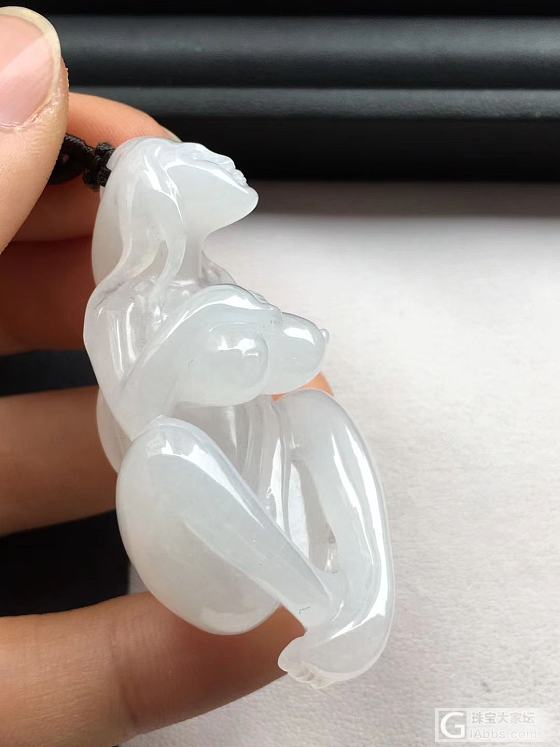 翡翠镂空雕  冰清玉洁_挂件翡翠
