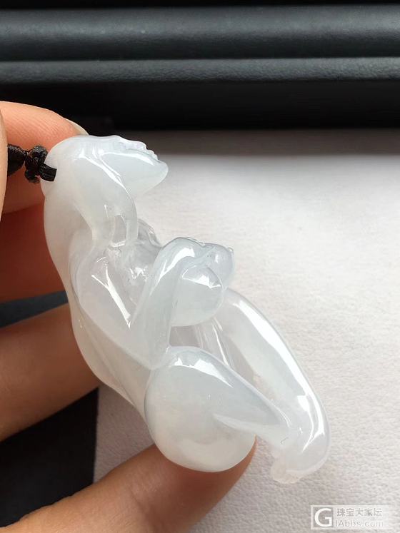 翡翠镂空雕  冰清玉洁_挂件翡翠