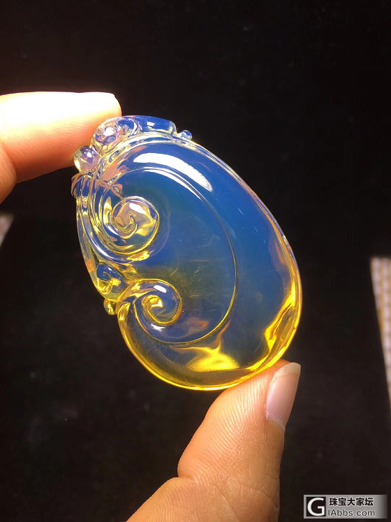 缅甸天然琥珀_挂件琥珀