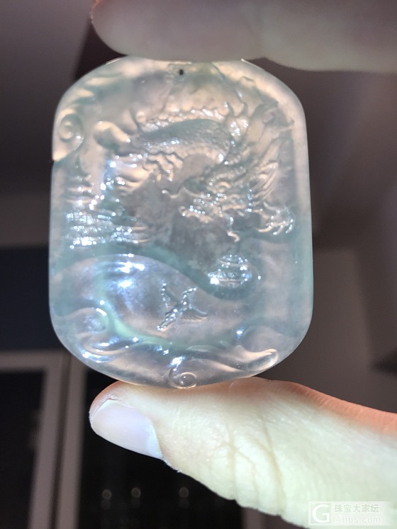 收到了 揭阳大师 龙牌 莫西沙_牌子挂件翡翠