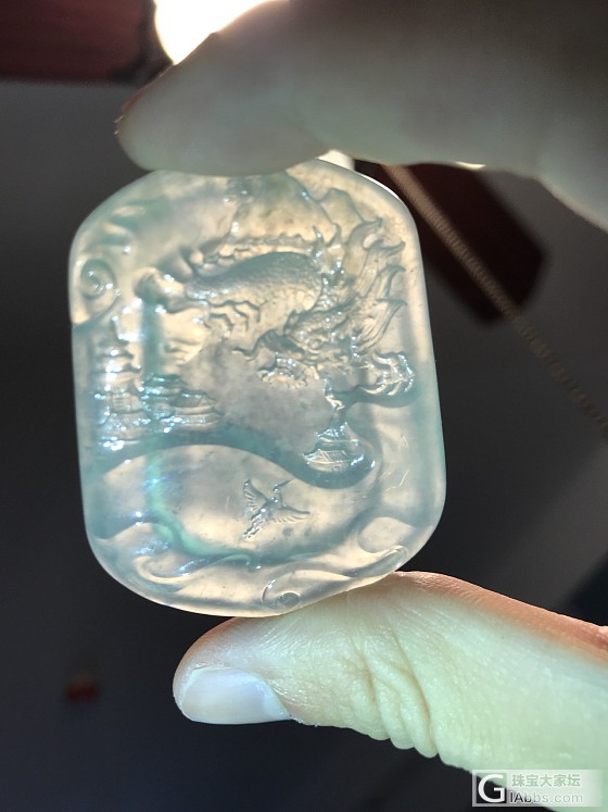 收到了 揭阳大师 龙牌 莫西沙_牌子挂件翡翠