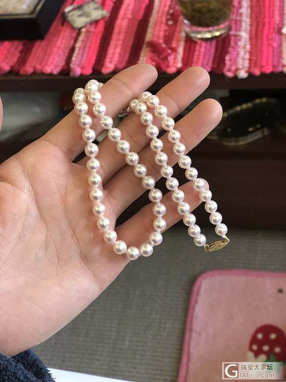 极光天女6-6.5mm，几千块_项链海水珍珠