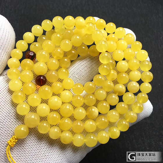 其实蜜蜡除了白花还有它_珠串蜜蜡