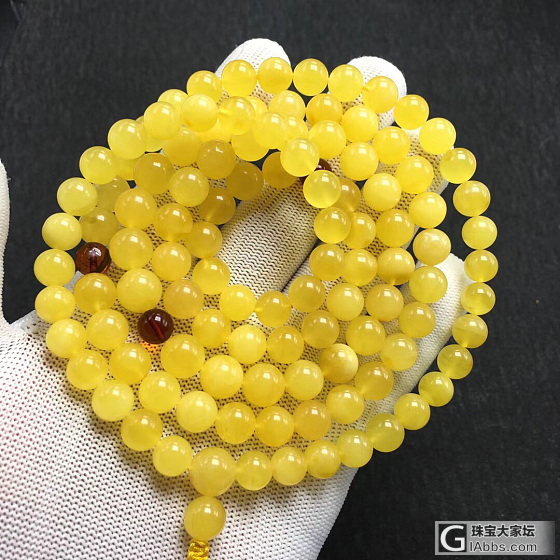 其实蜜蜡除了白花还有它_珠串蜜蜡