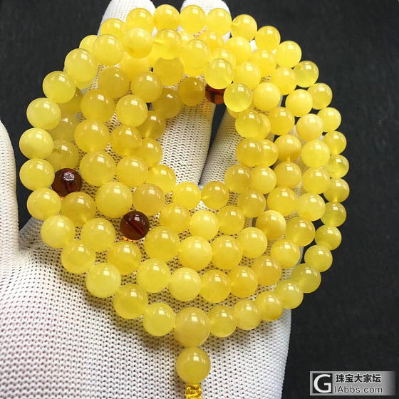 其实蜜蜡除了白花还有它_珠串蜜蜡