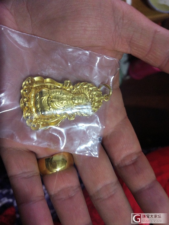 六福  足金观音_吊坠金