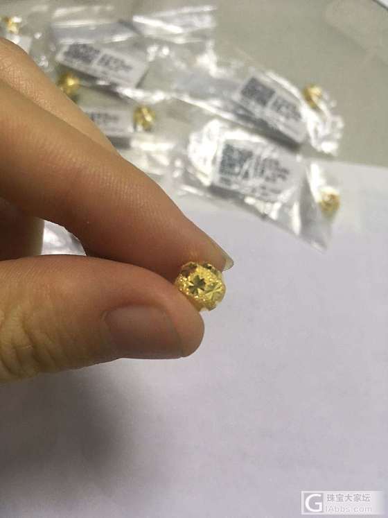 280出7个足金转运珠_配件金