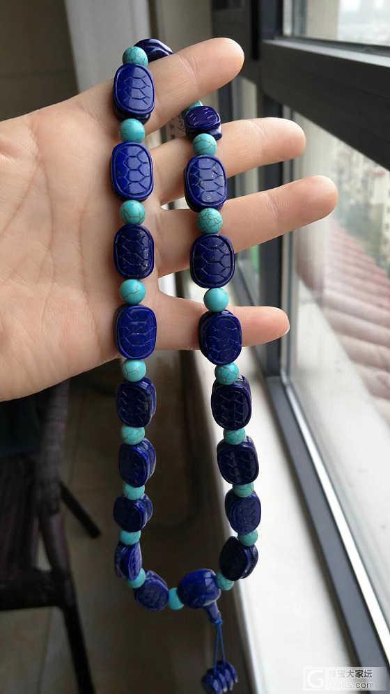 乌龟壳背云还可这么串哦😯_珠串青金石手工diy