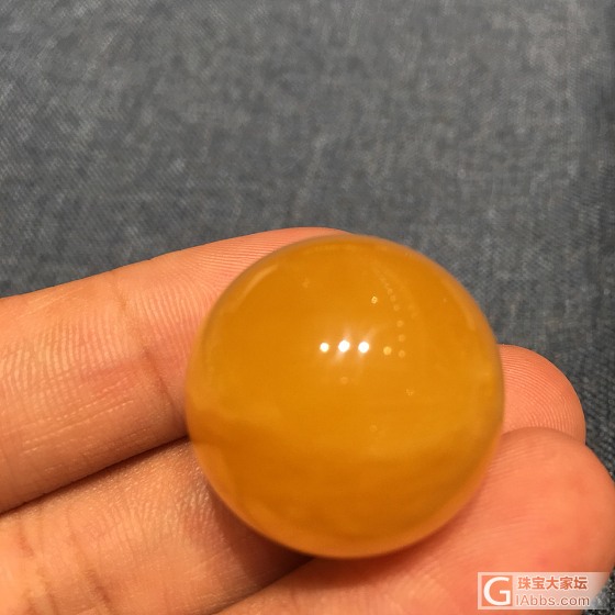鸡油红蜜蜡圆珠_配件琥珀蜜蜡