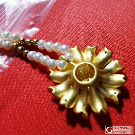 手工again，珍珠不服帖，小失败_项链金