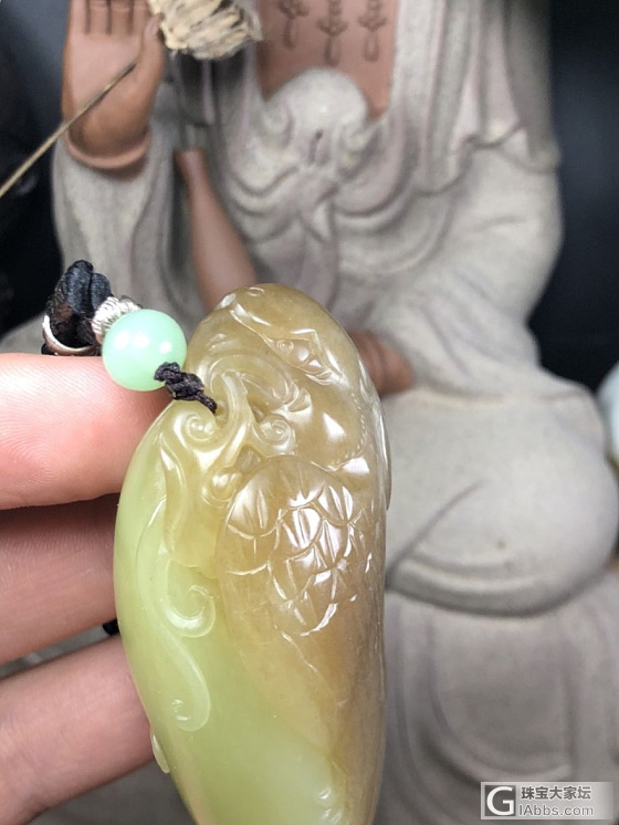 和田玉黄玉黄口料一世英豪手把件_把玩件和田玉