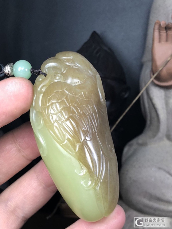 和田玉黄玉黄口料一世英豪手把件_把玩件和田玉