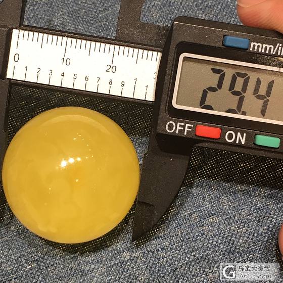 蜜蜡圆珠，29.4mm附带中国地质大学的证书_把玩件蜜蜡