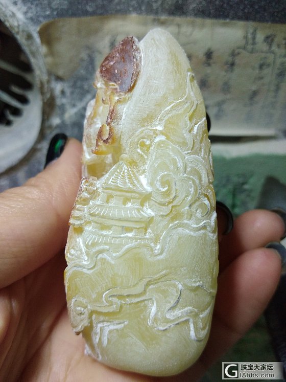 女娲补天，绘图好了_雕刻蜜蜡