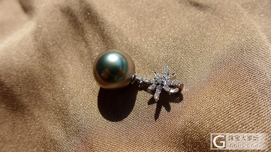 星芒吊坠，大溪地高级灰，定制款_吊坠海水珍珠