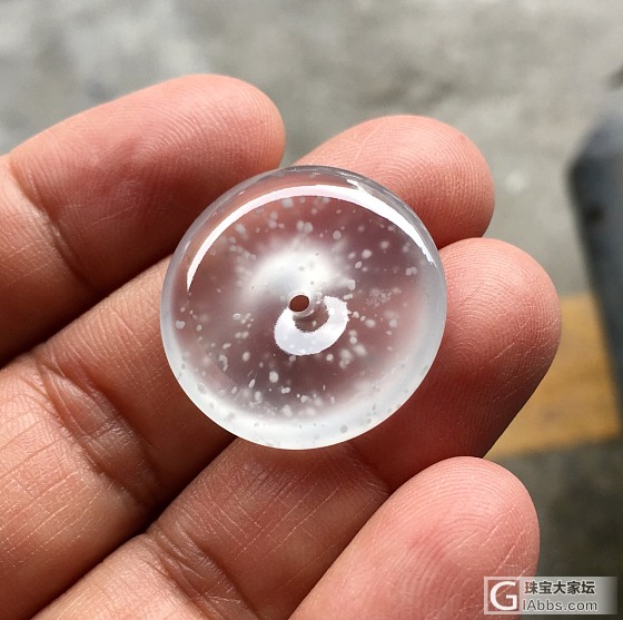 超美木那雪花棉怀古_平安扣翡翠