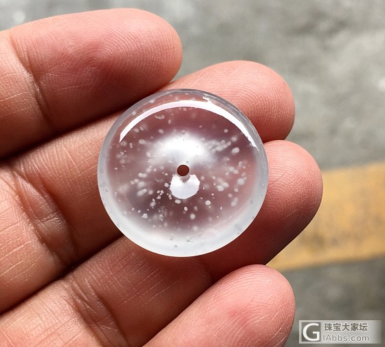 超美木那雪花棉怀古_平安扣翡翠