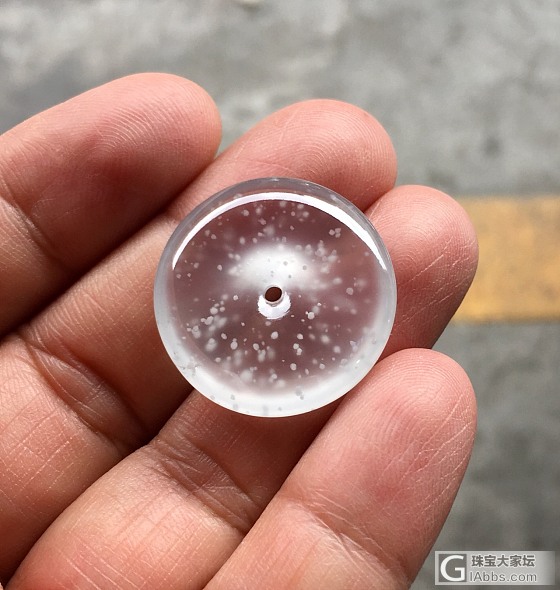 超美木那雪花棉怀古_平安扣翡翠