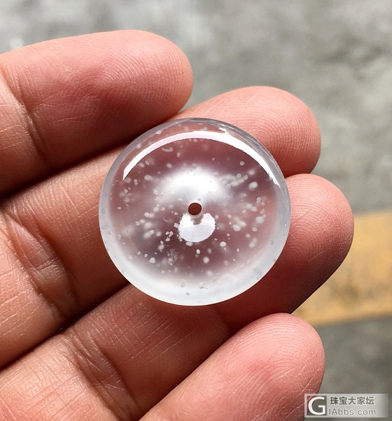超美木那雪花棉怀古_平安扣翡翠