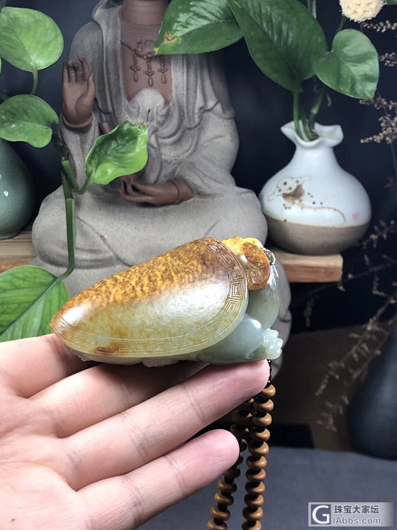 和田玉籽料手把件_把玩件和田玉