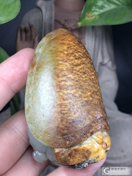 和田玉籽料手把件_把玩件和田玉
