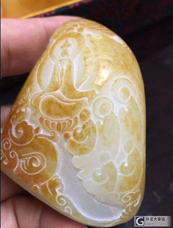 给客户订制的一件作品，刚完工，请大家欣赏。_和田玉设计
